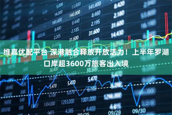 维嘉优配平台 深港融合释放开放活力！上半年罗湖口岸超3600万旅客出入境